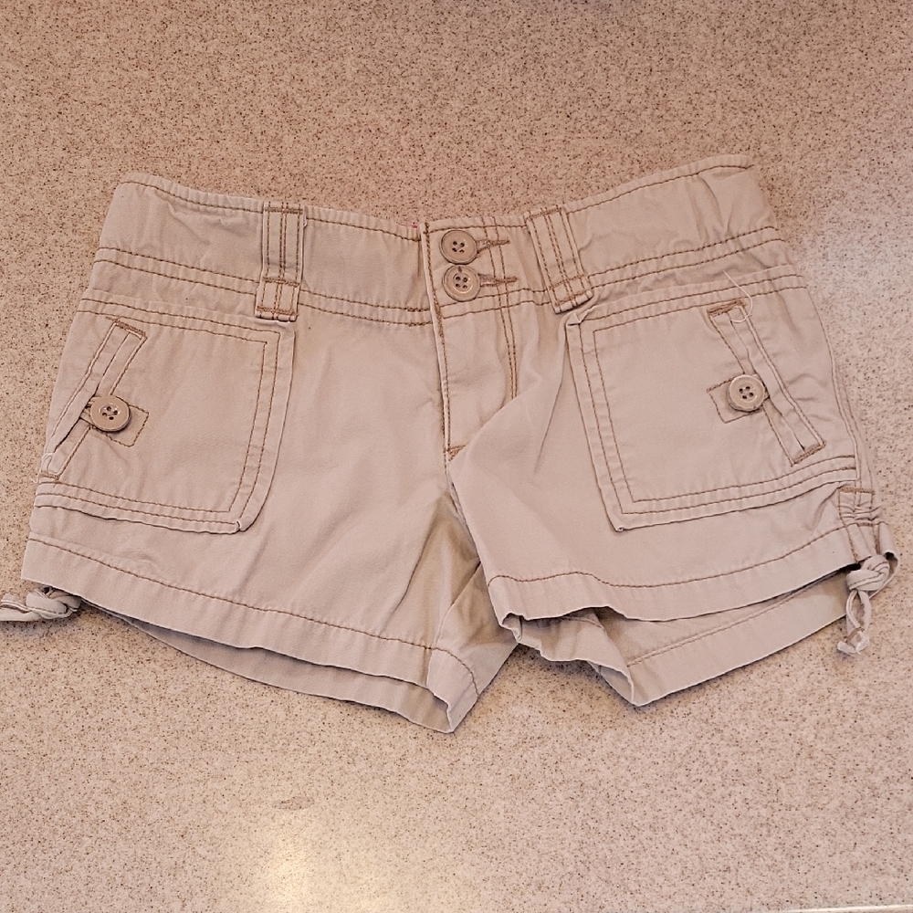 So Wear It Declare It Kids Beige Cargo Shorts Size 7 100% Cotton - Picture 1 of 9